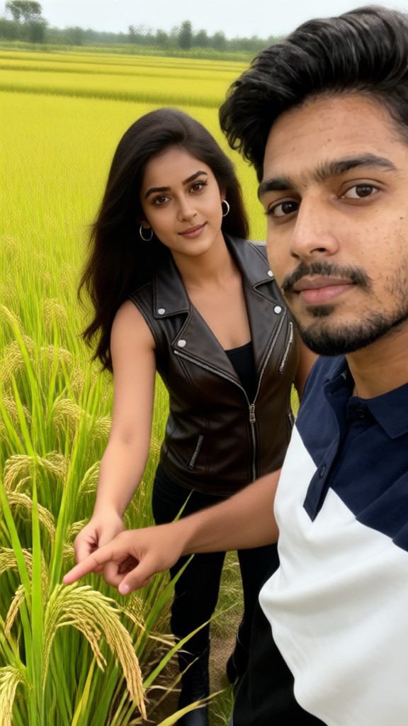 Portrait in a rice field-48 image