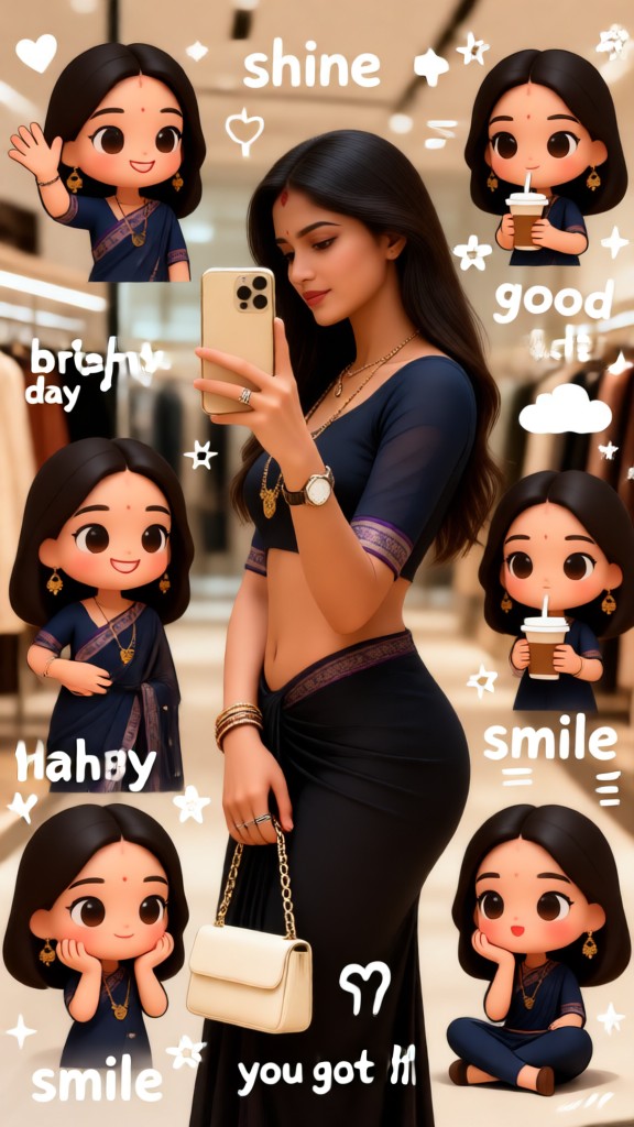 Mirror selfie+Q version image