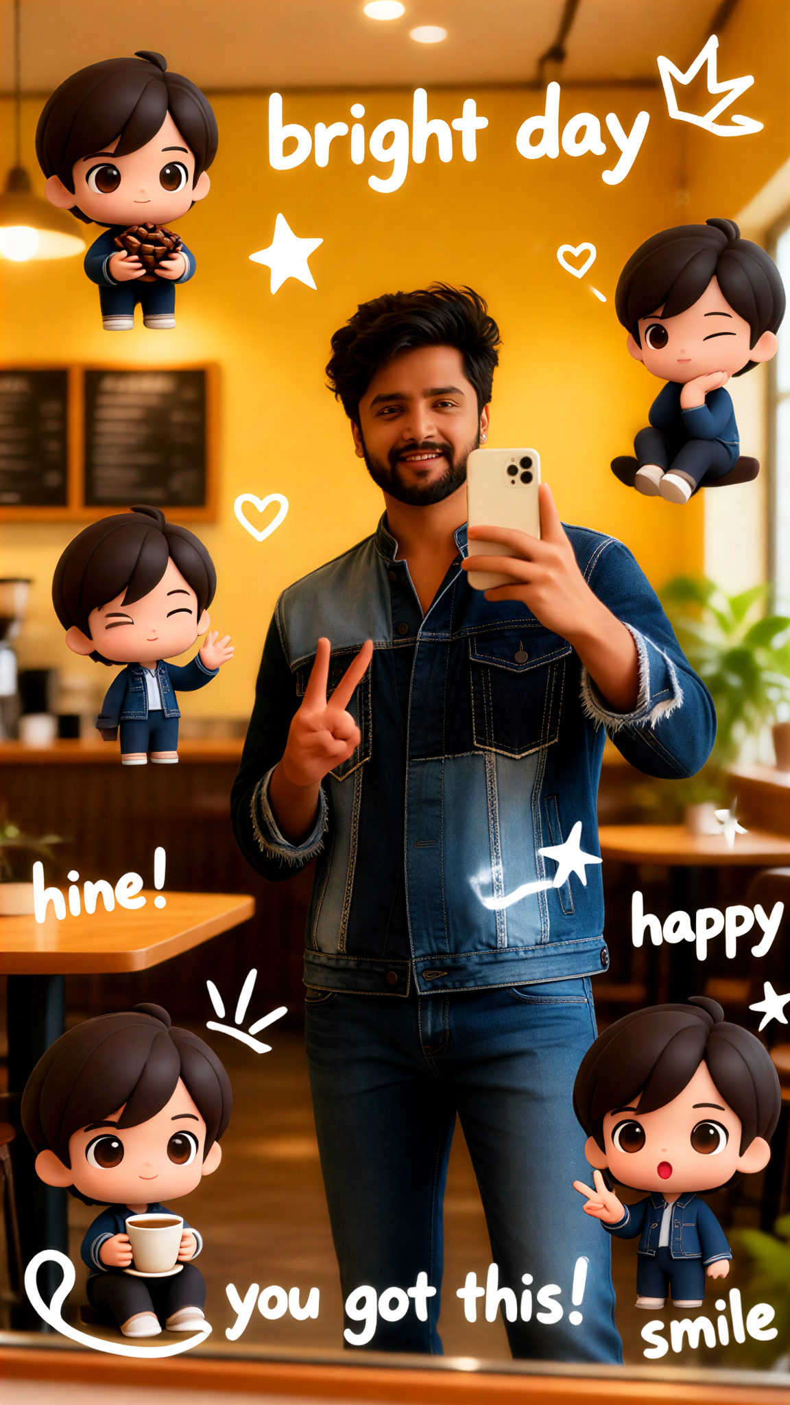 Mirror selfie+Q version image