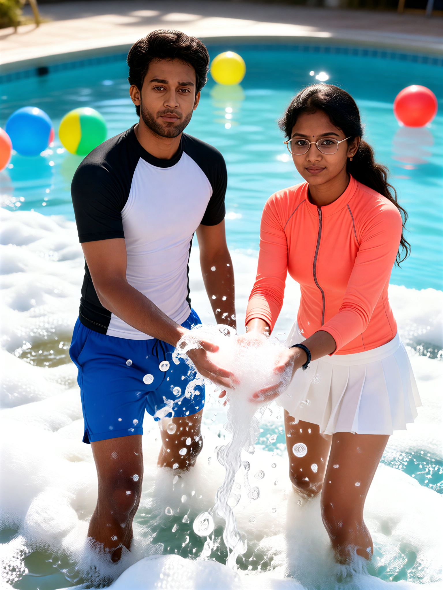 Foam Splash Couple image