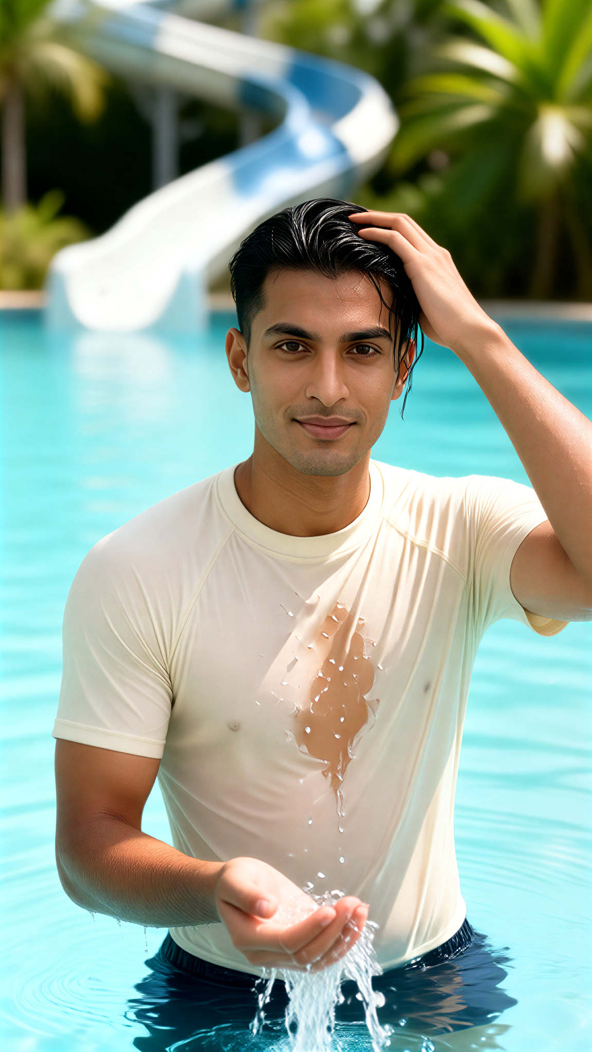 Pool Hair Wet Boy image