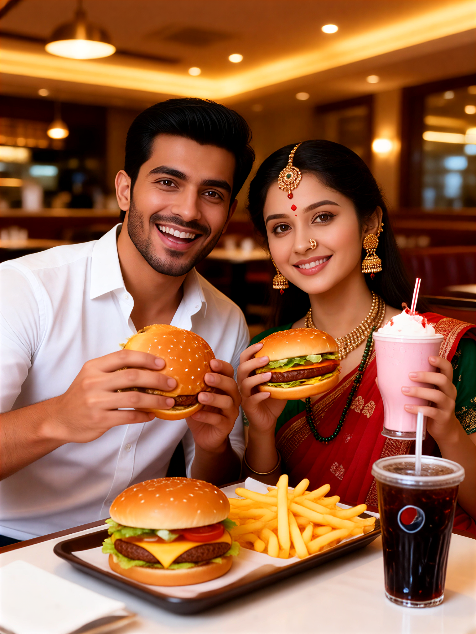 Selfie at a high-end restaurant-7 image