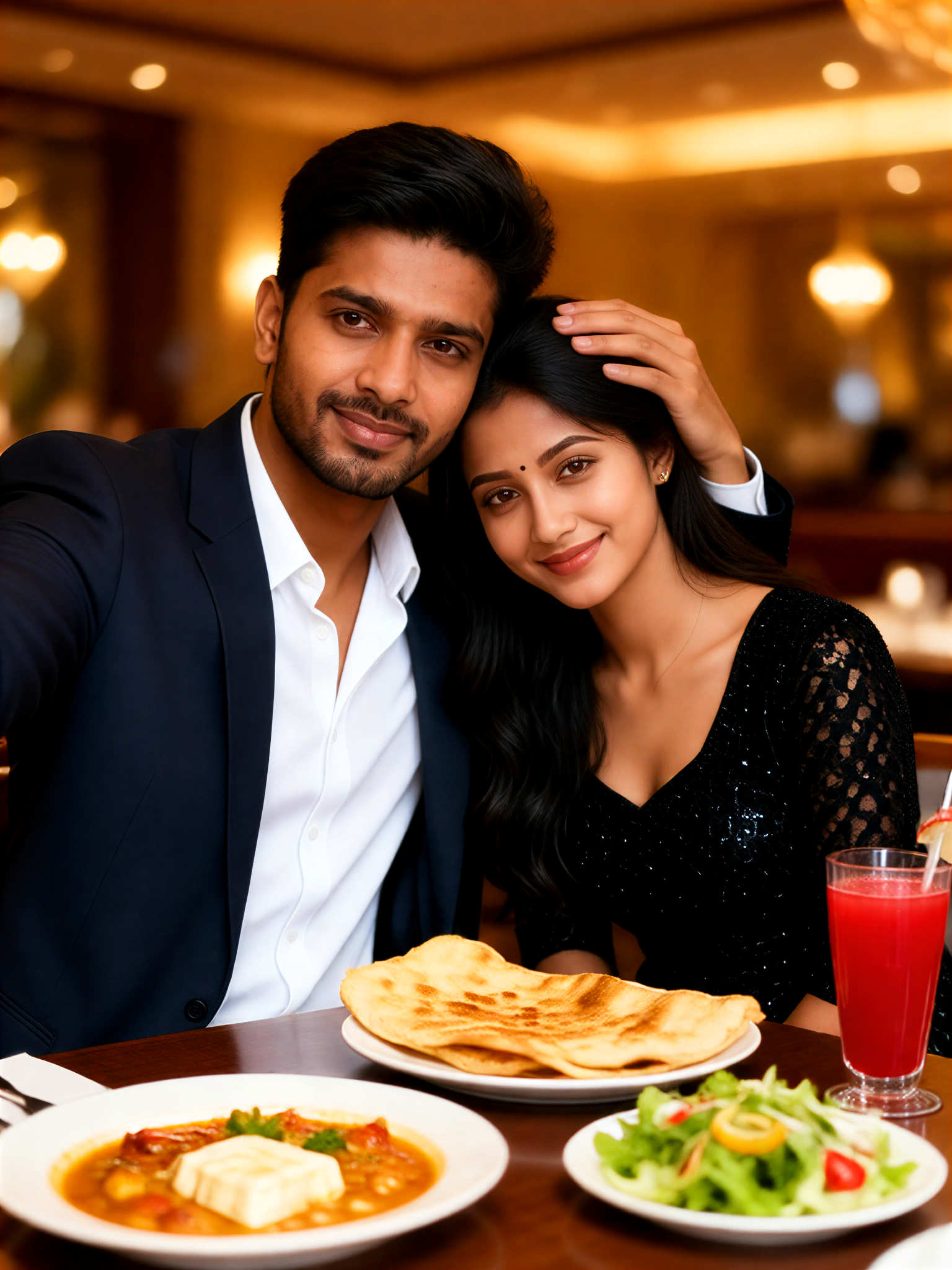 Selfie at a high-end restaurant-8 image
