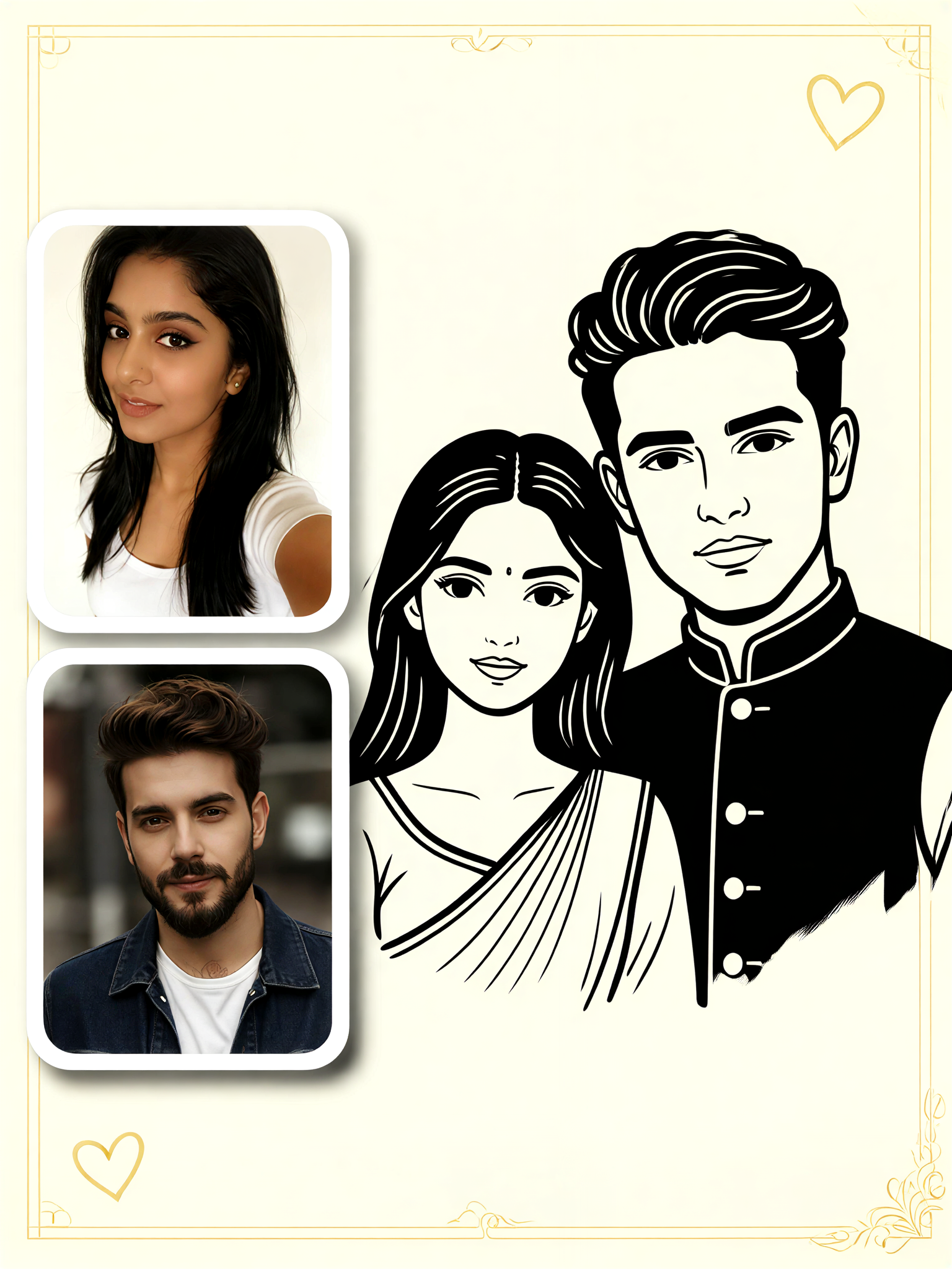 Couple Stick Figure Collage Avatar image