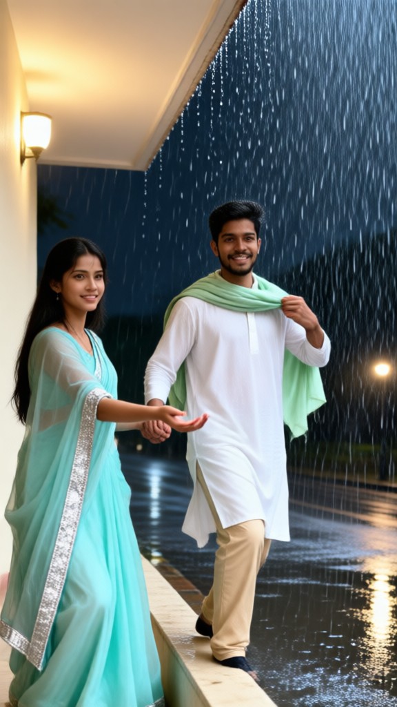 Rain Entry Couple image