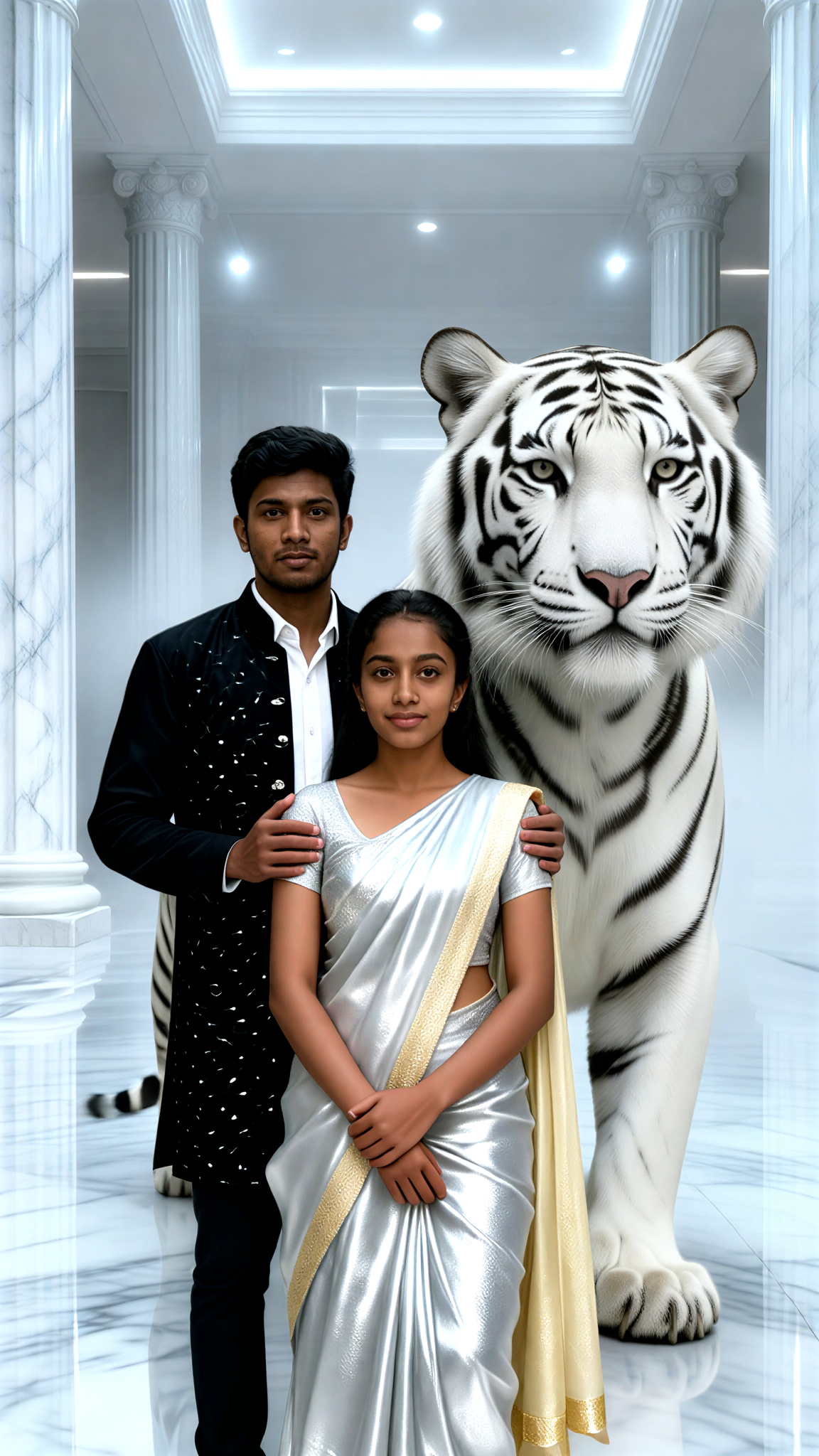 Marble Tiger Couple image