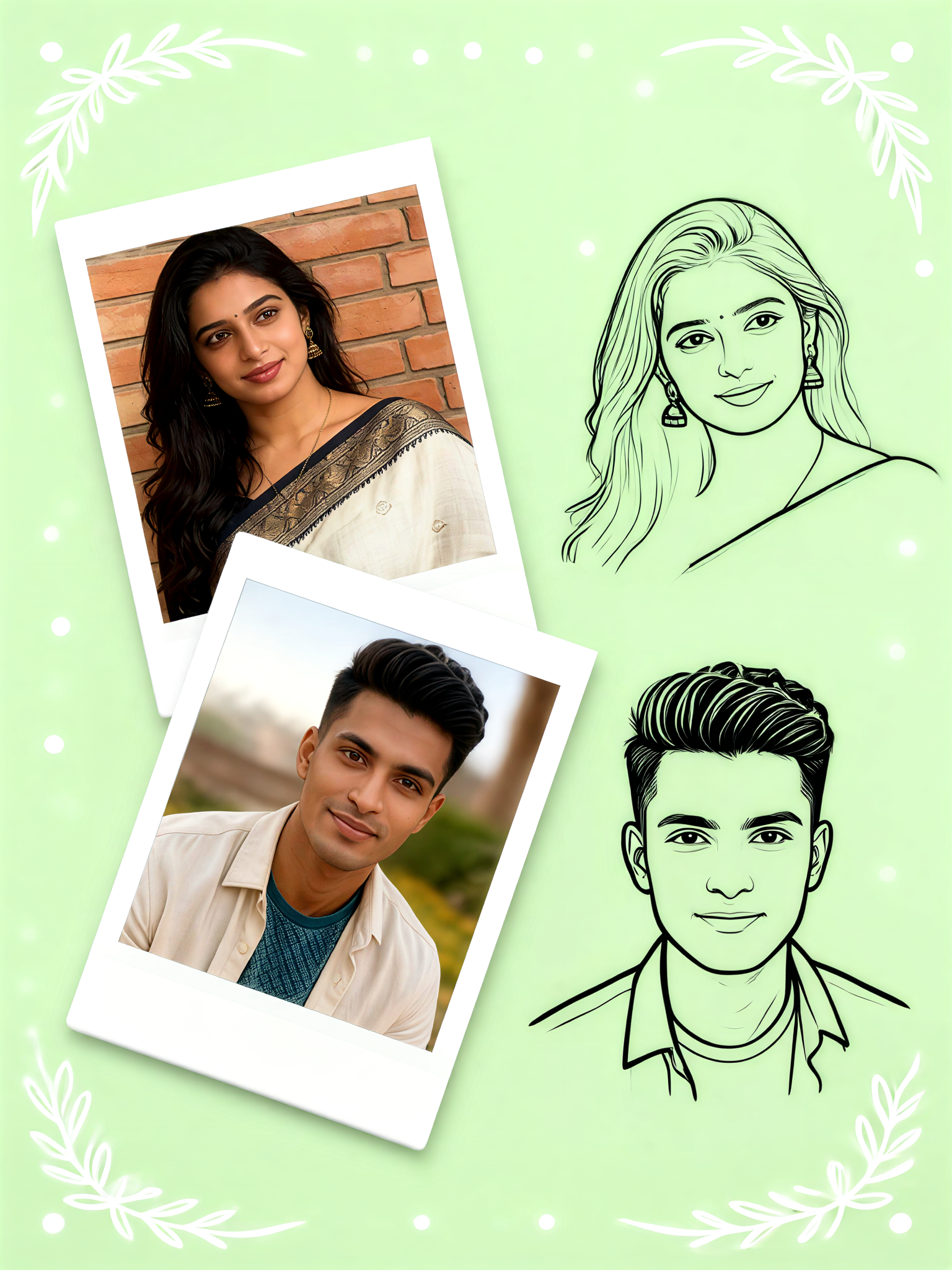 Realistic stick figure style avatar image