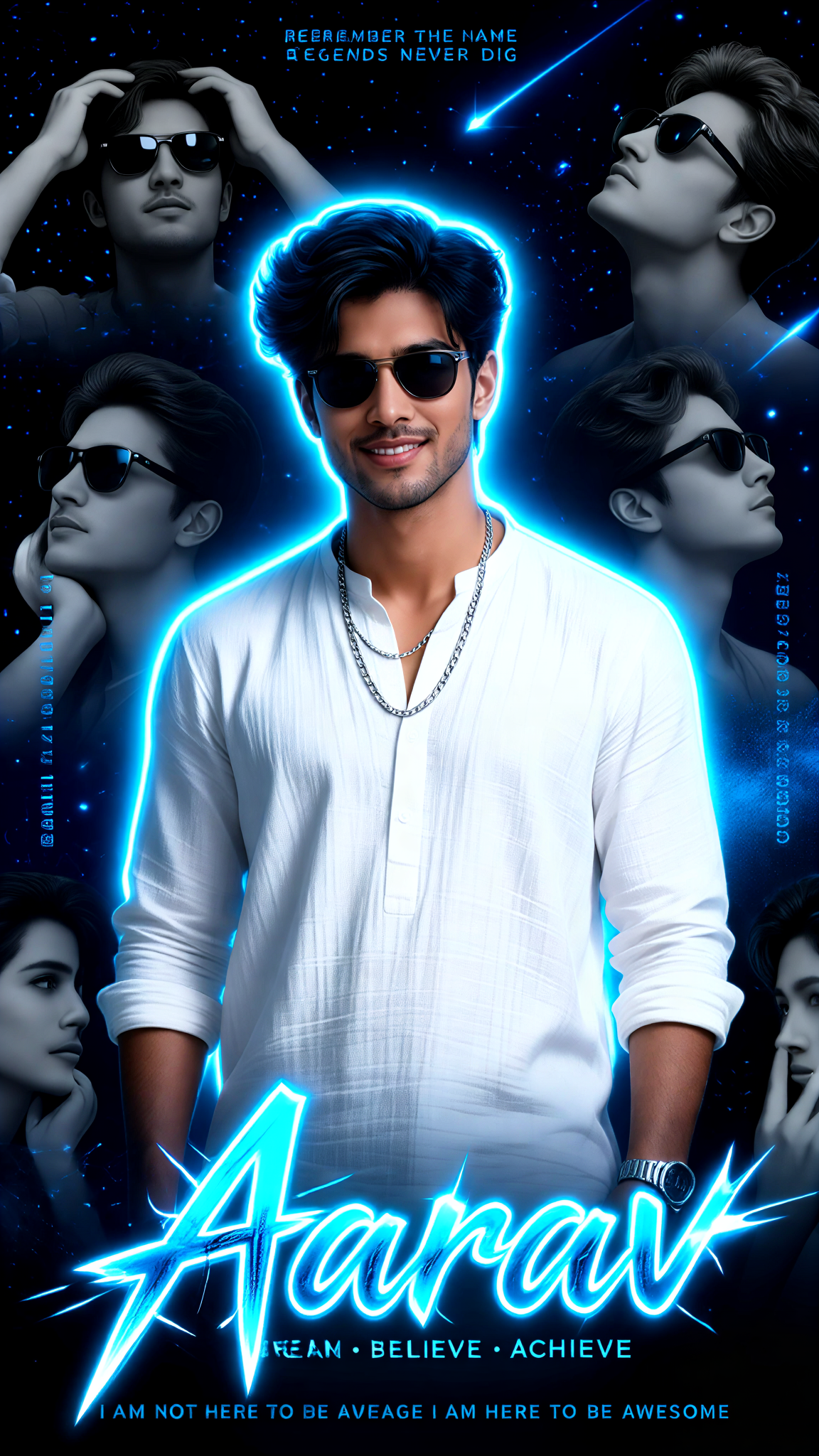 Blue Starry Sky Celebrity Poster image