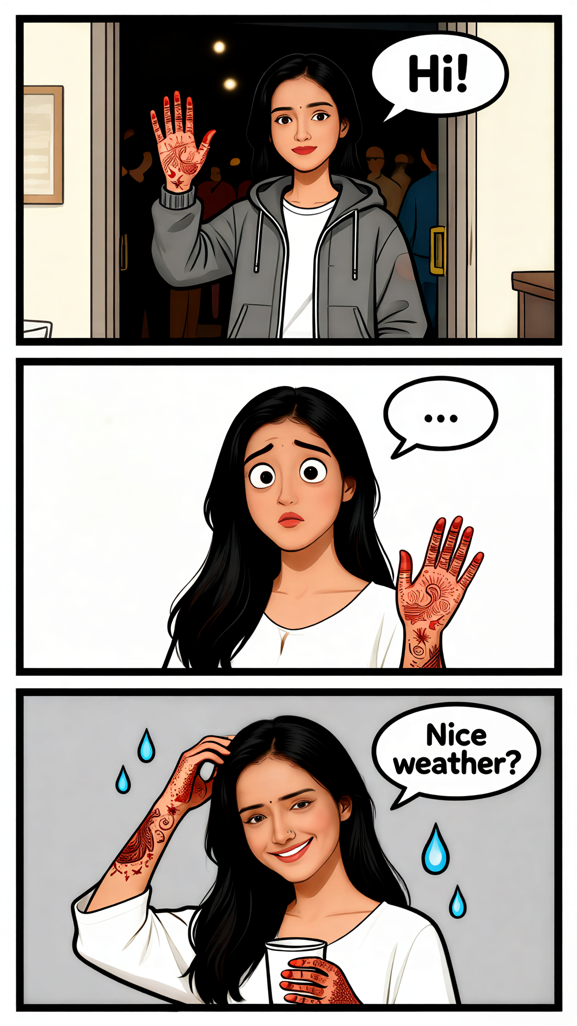 Awkward Chat Comic image