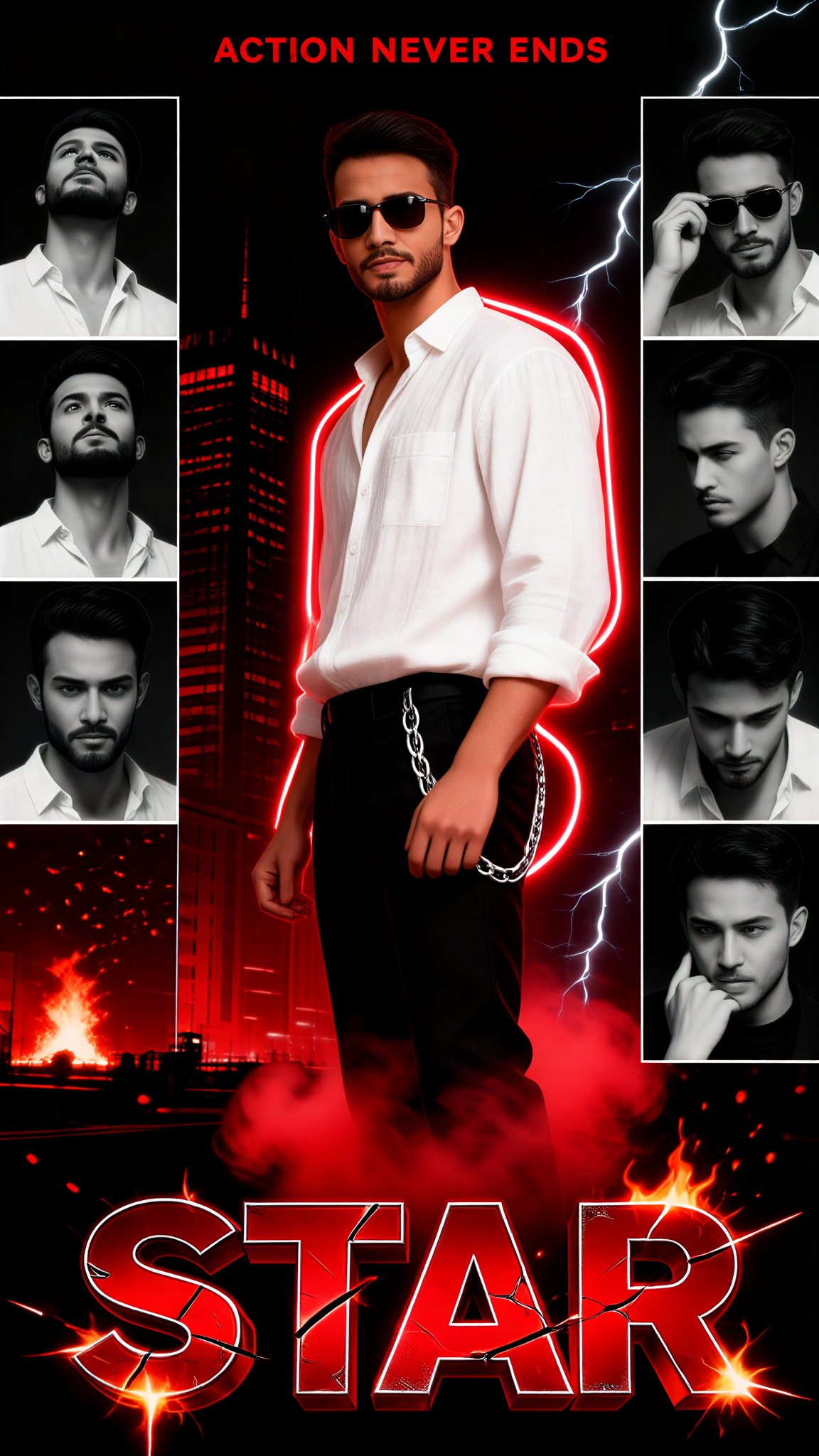 Night Hero Poster Male image