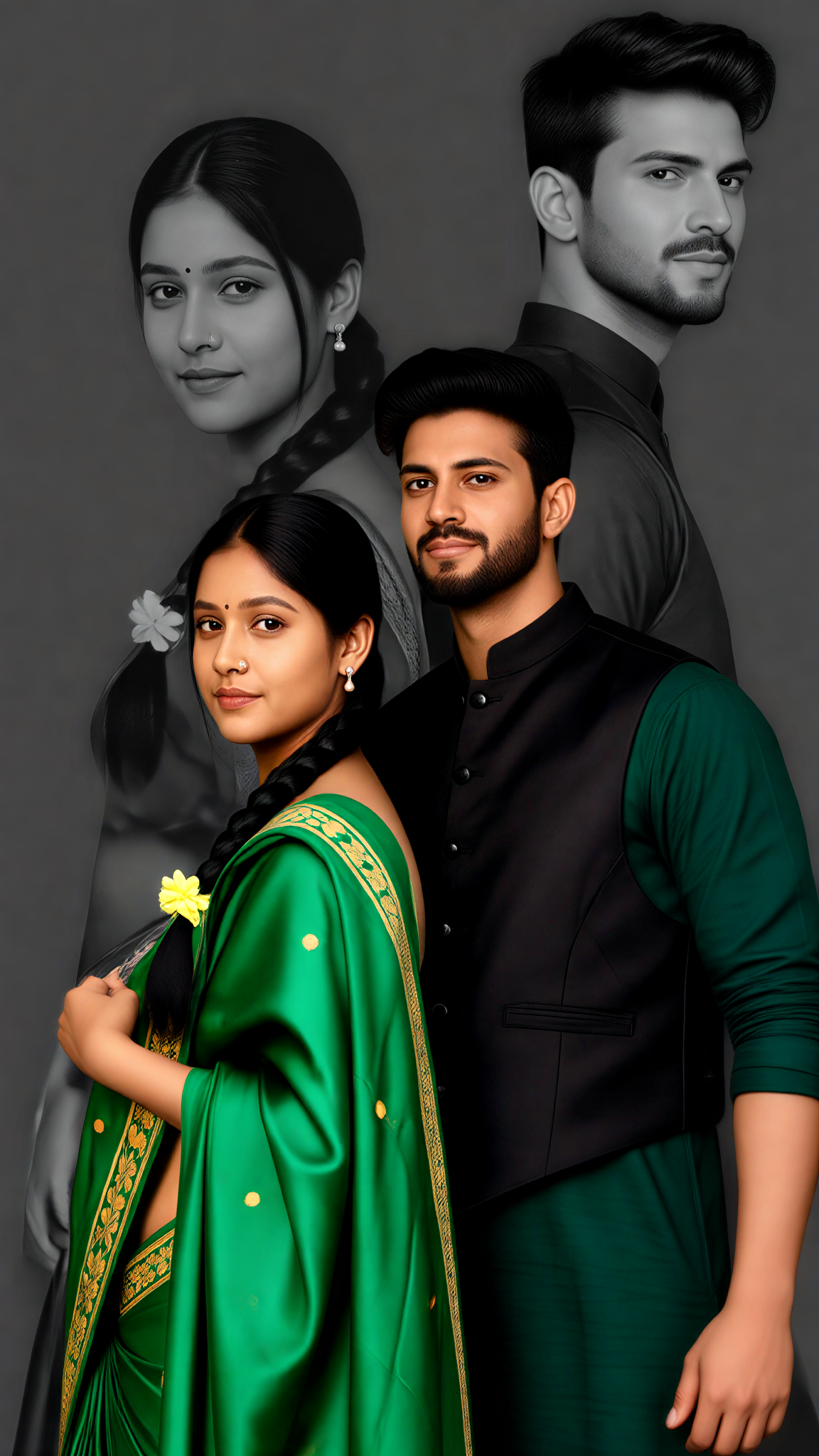 Emerald Side Couple image