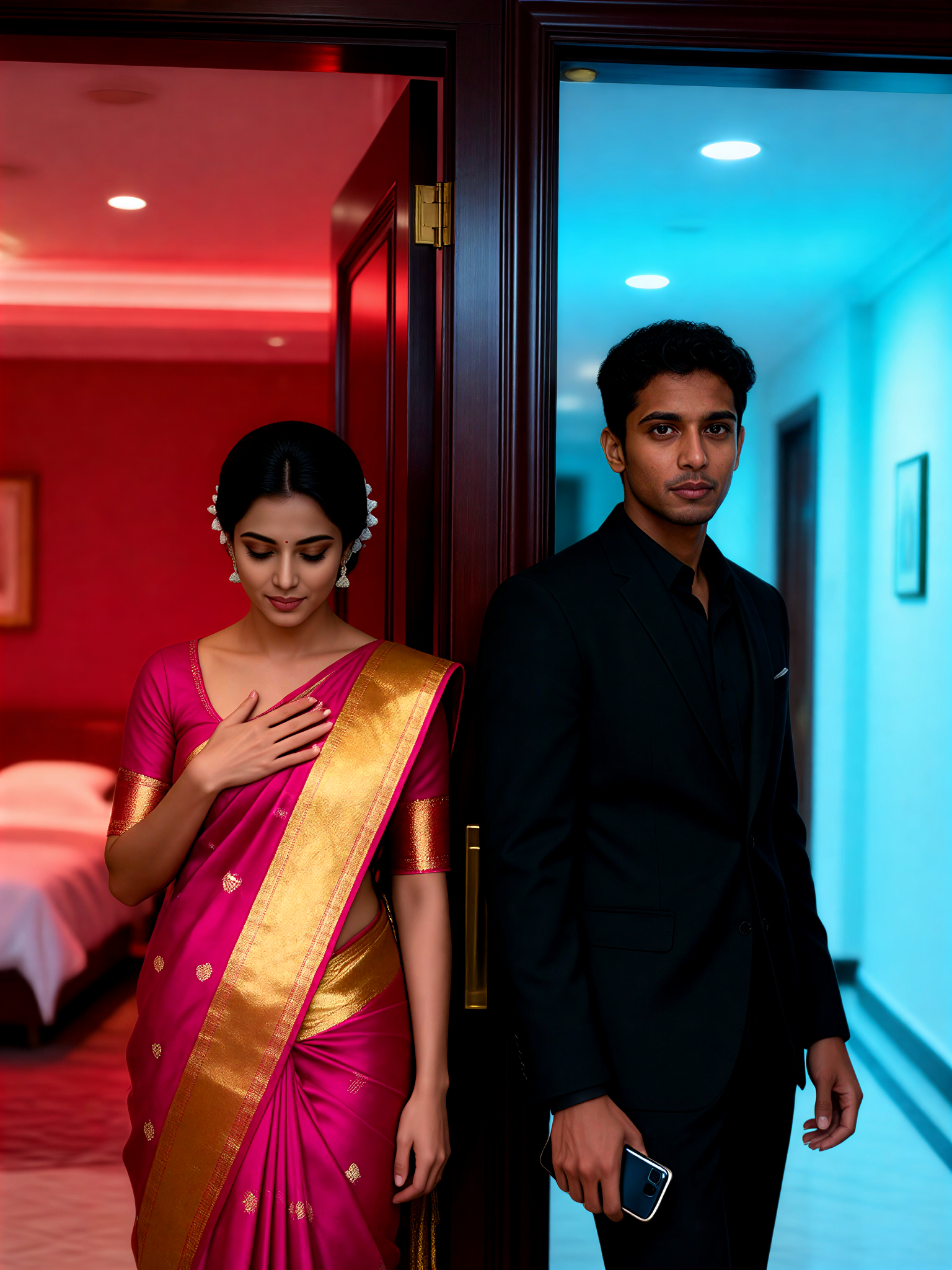 Hotel Door Couple image