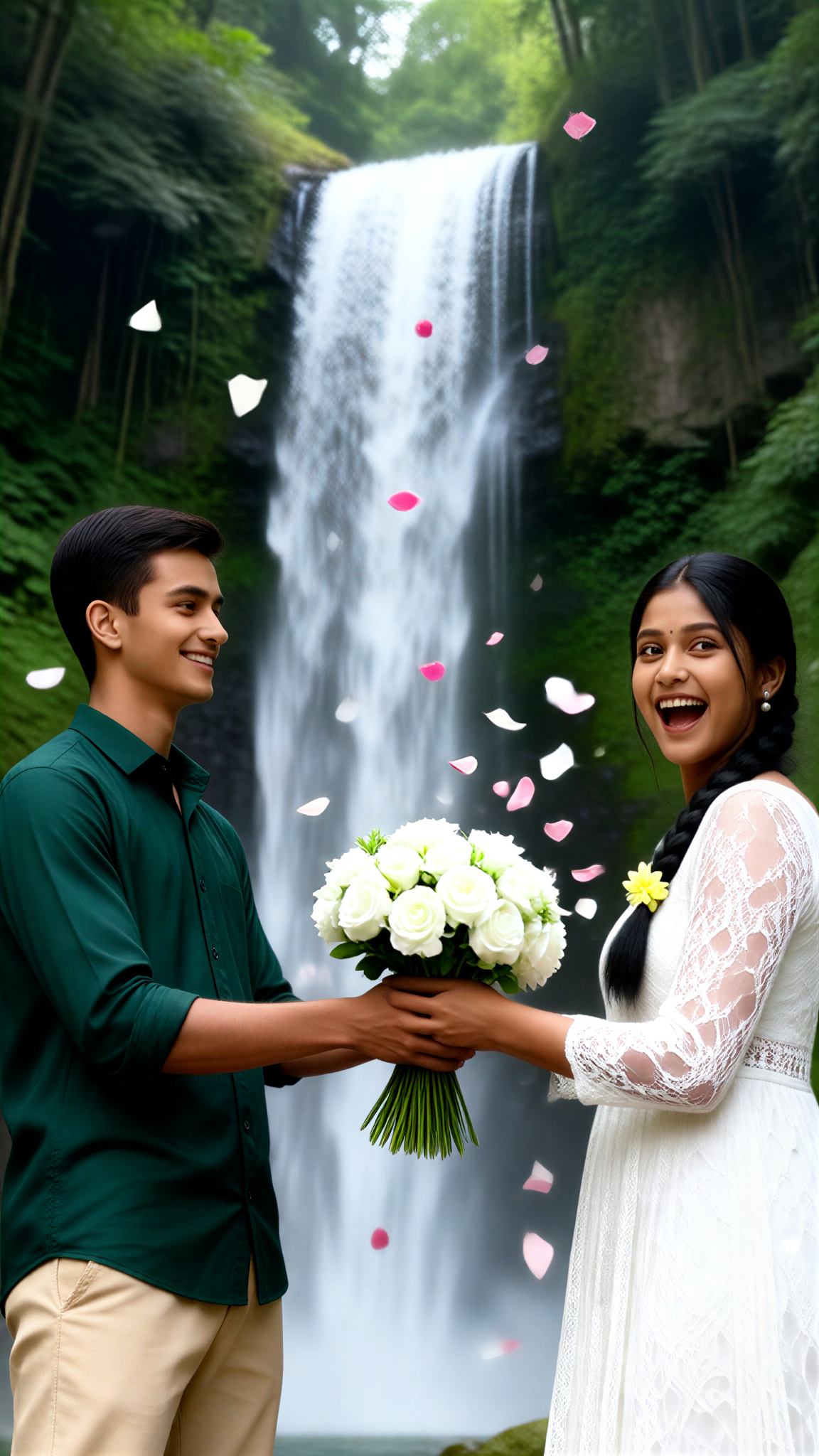 Waterfall Petal Promise Couple image