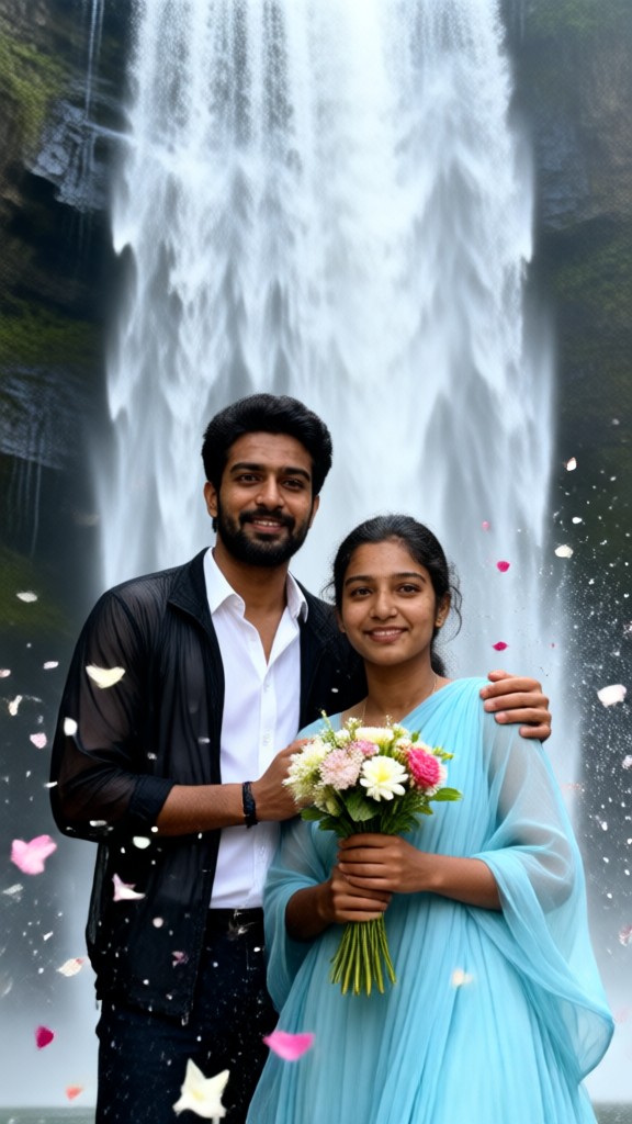 Waterfall Petal Promise Couple image