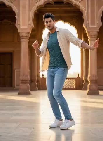 Handsome guy dancing image