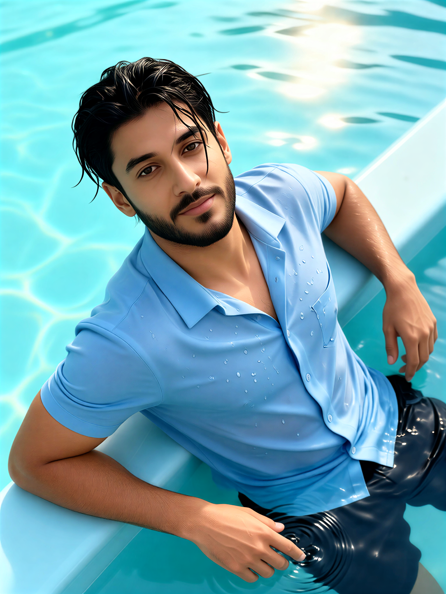 Blue Pool Edge Stare image