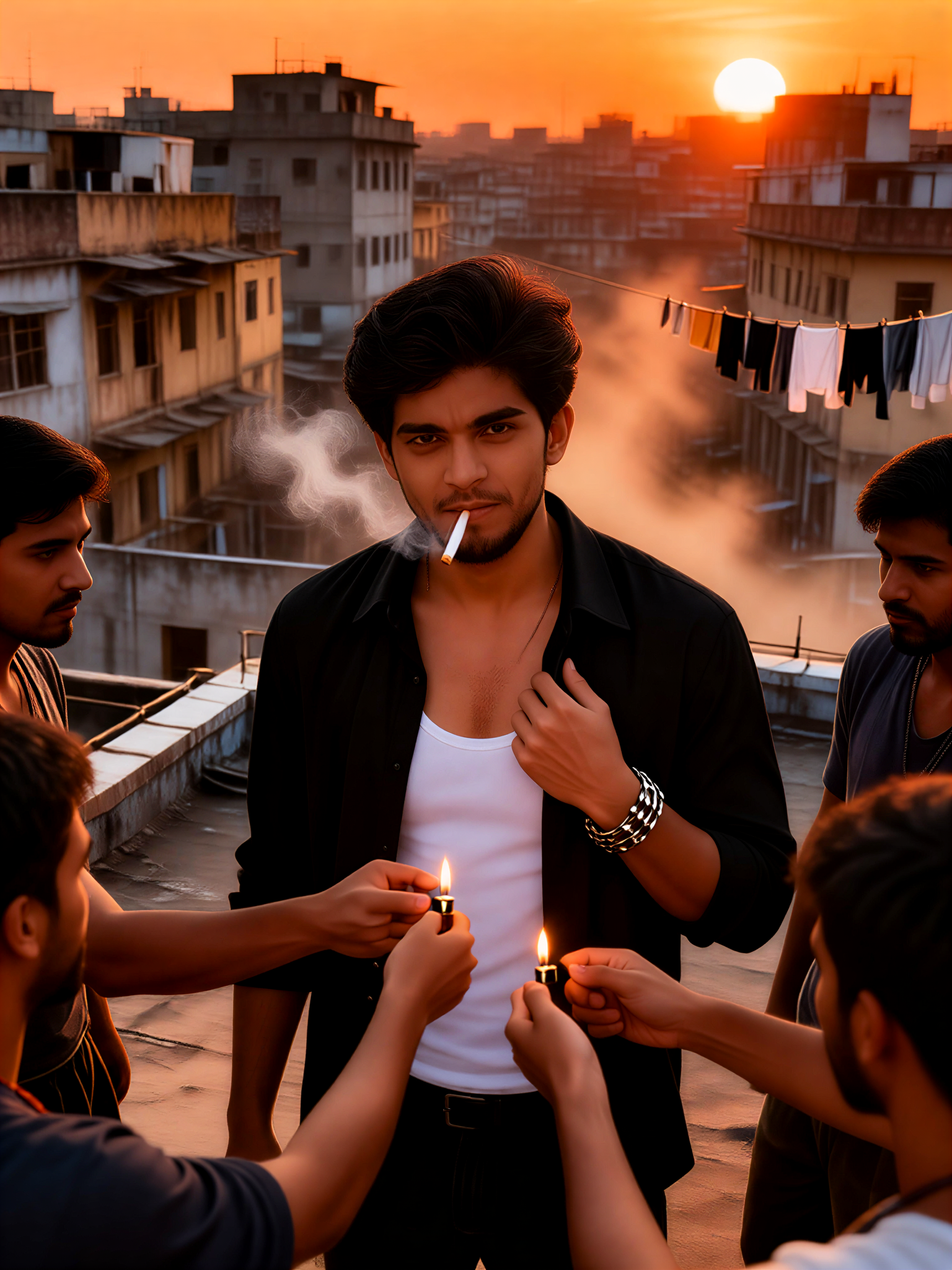 Light a cigarette stylishly-31 image