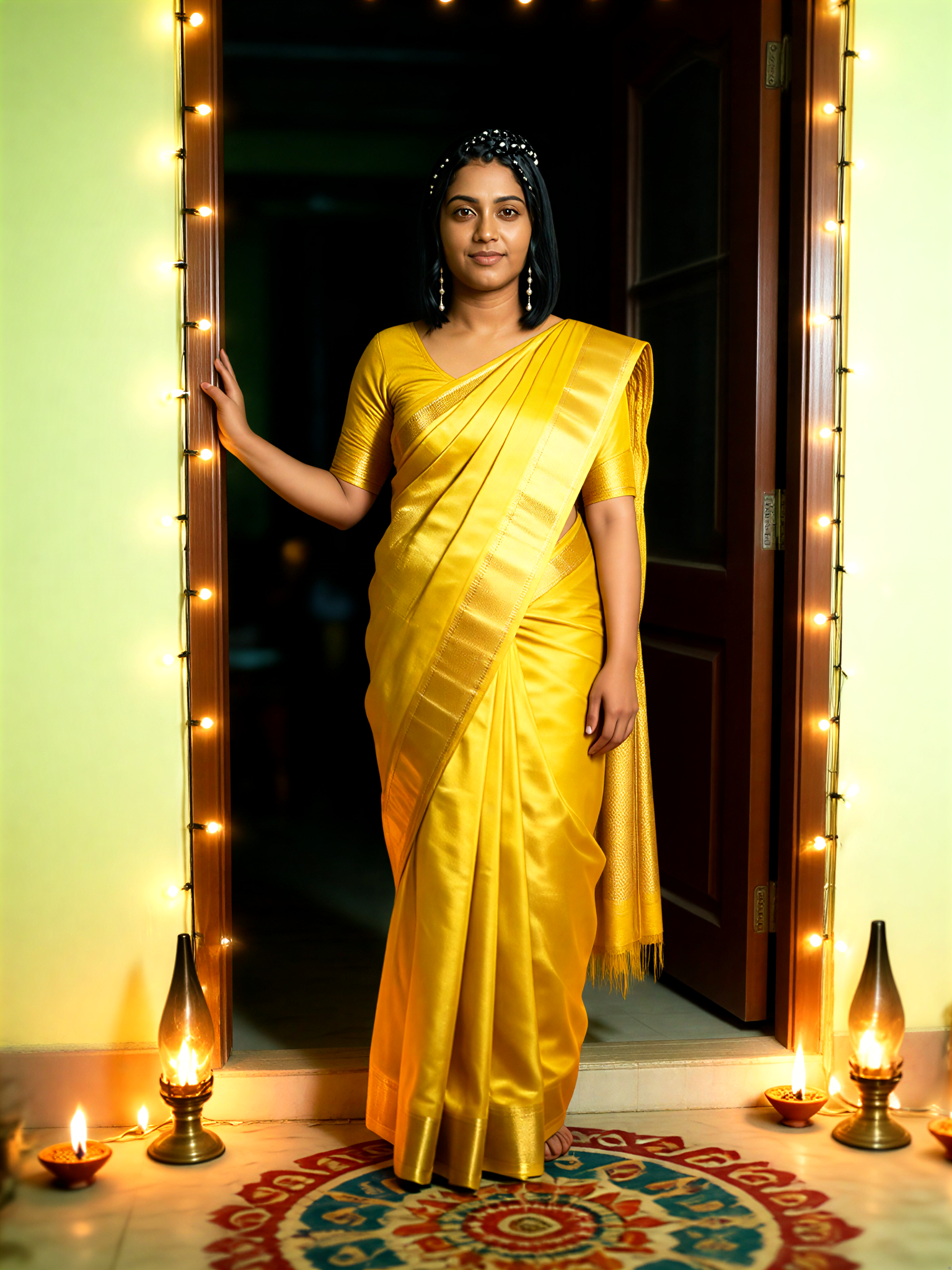 Diwali Door Flash Girl image