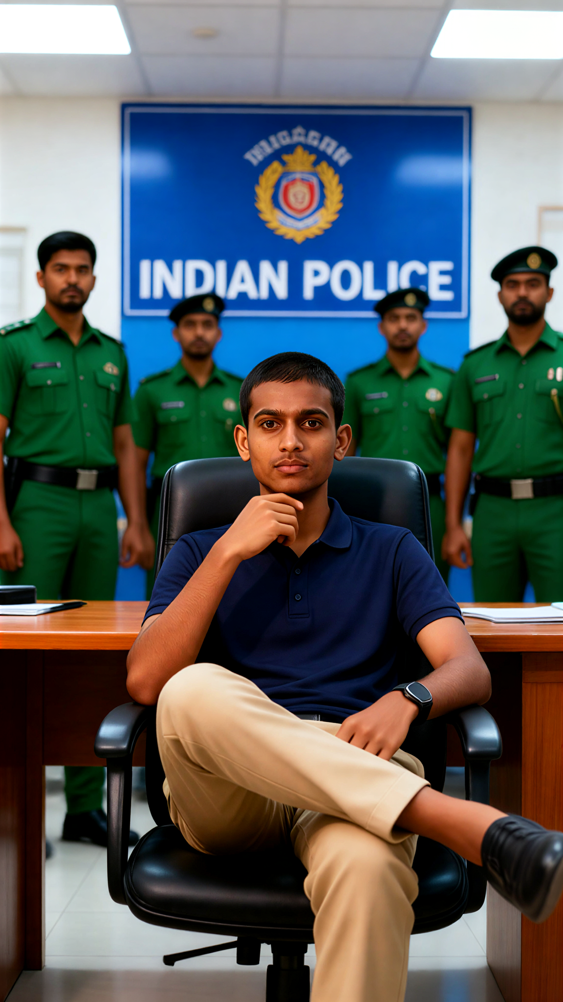 He was acting wild even at the police station image