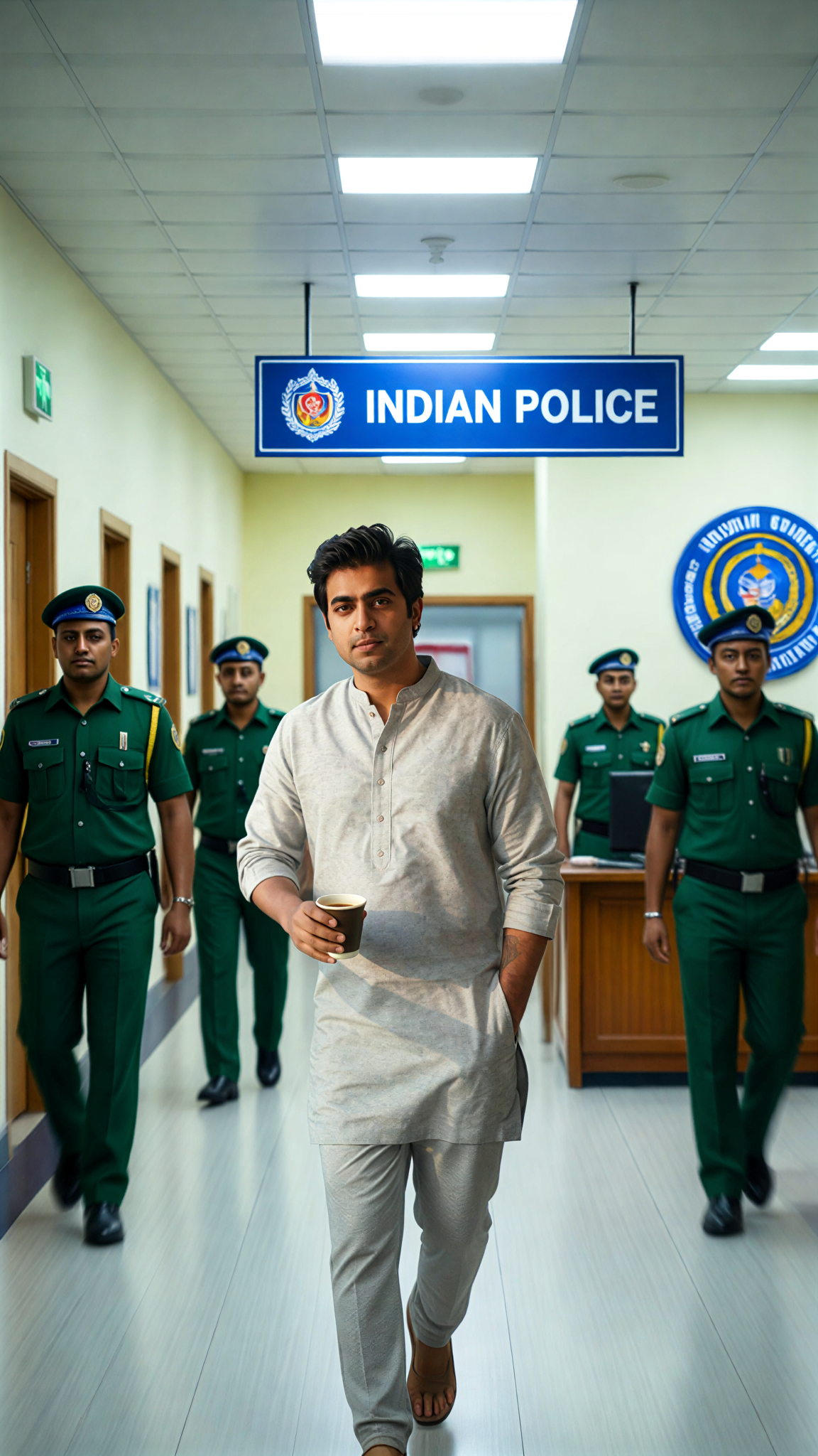 He was acting wild even at the police station image