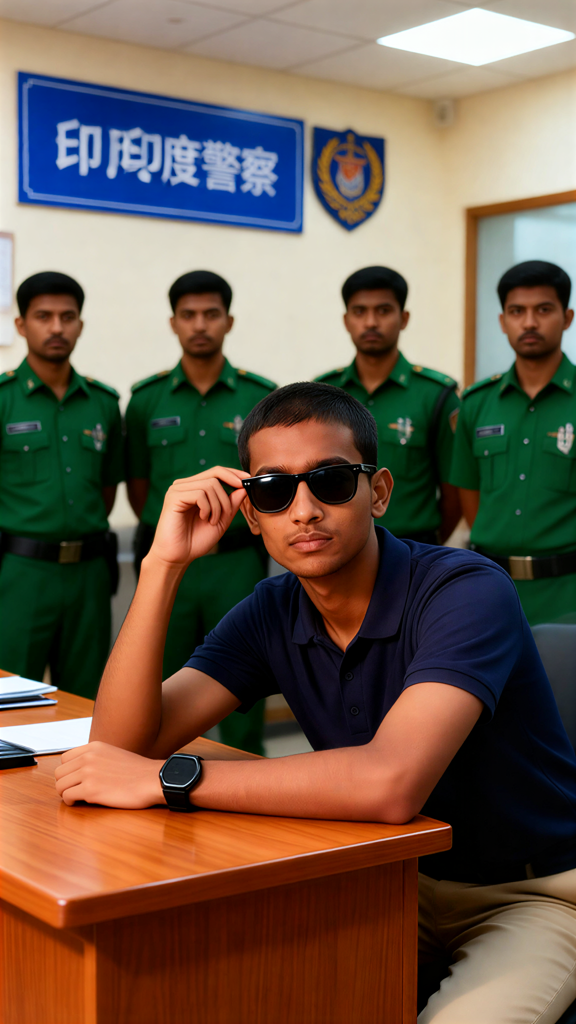 He was acting wild even at the police station image