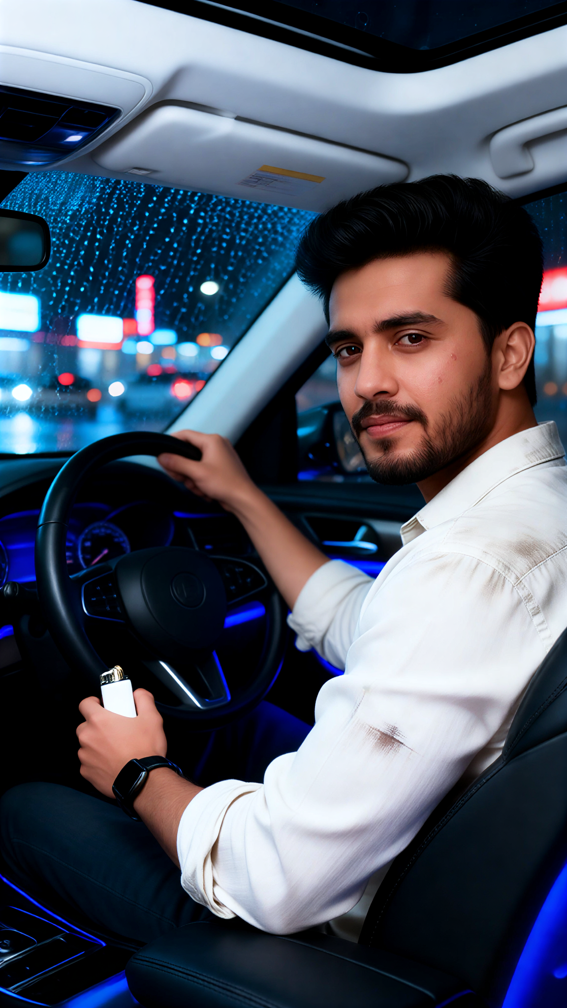 The man who drives is the most handsome! image