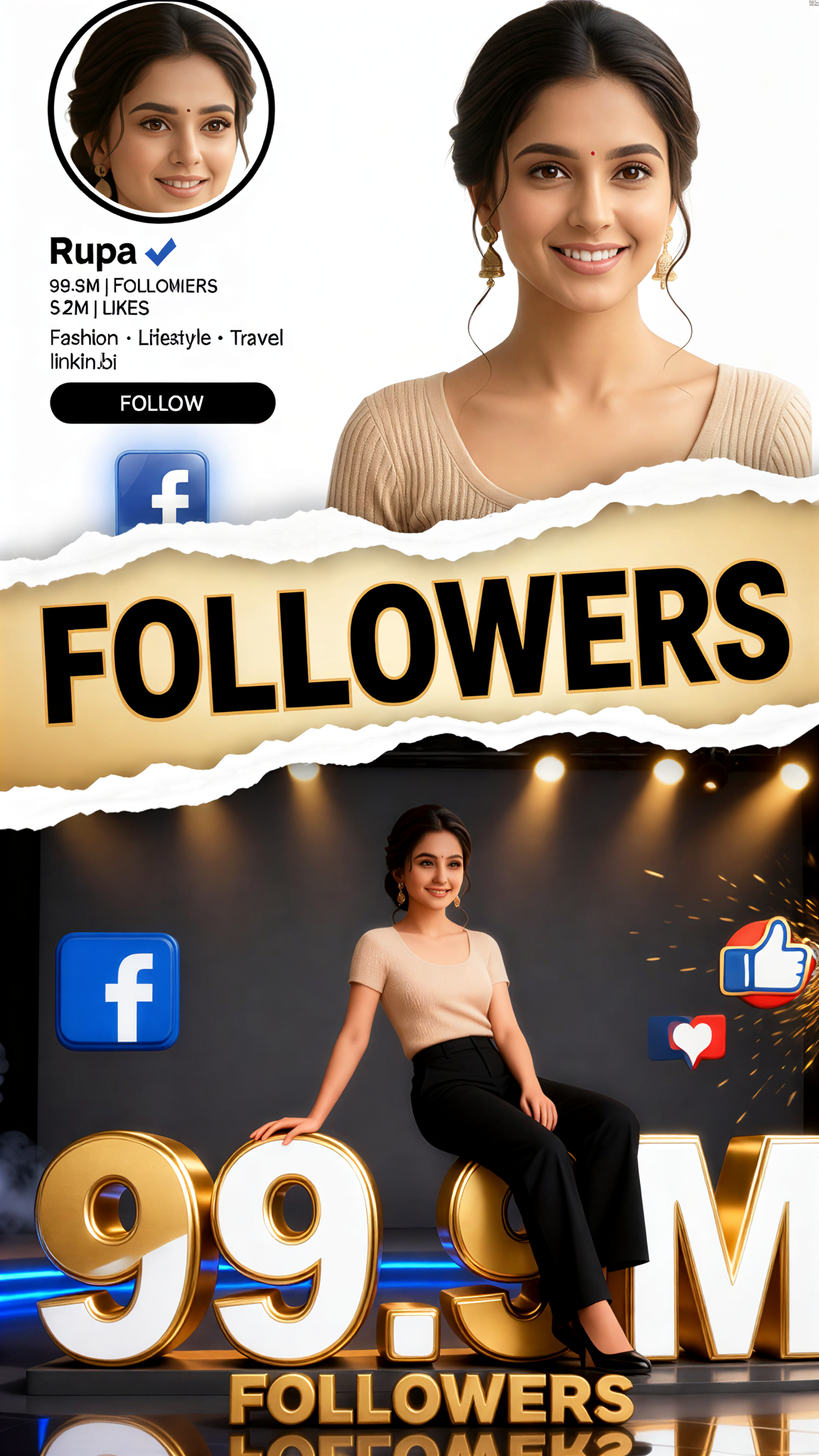Social media fan milestone poster：13 image