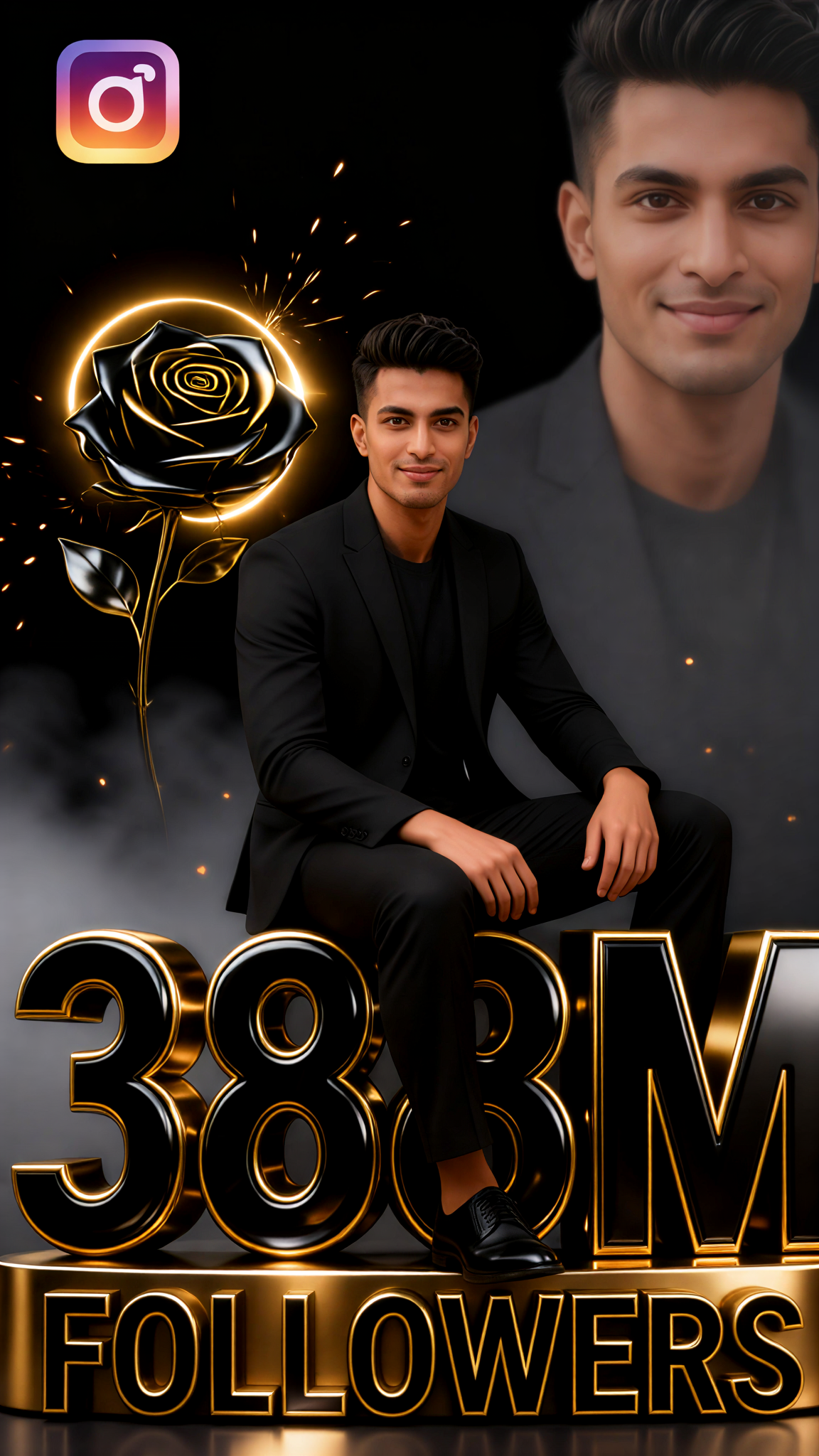 Social media fan milestone poster：22 image