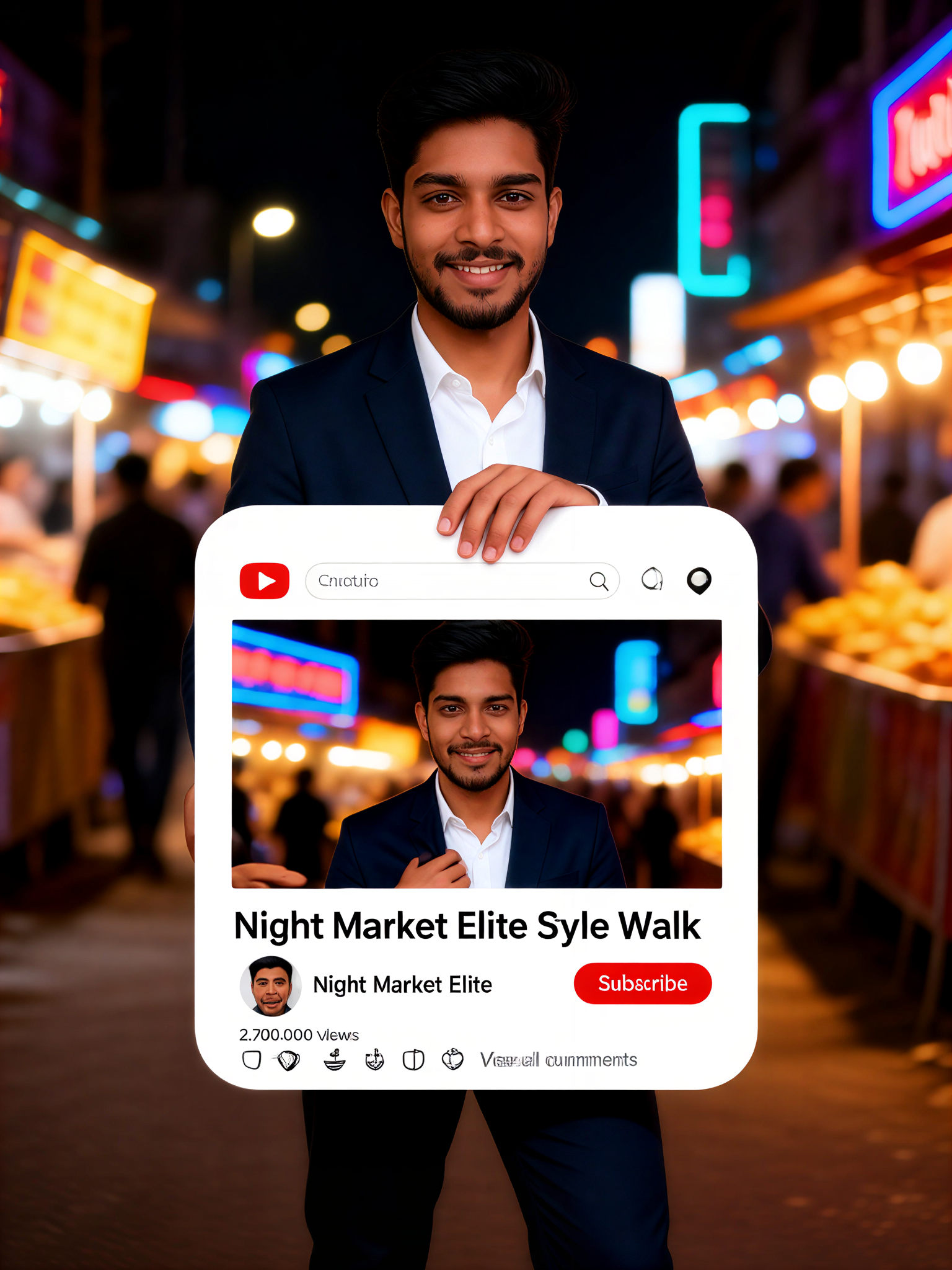 YouTube Night Market Elite Video Page image