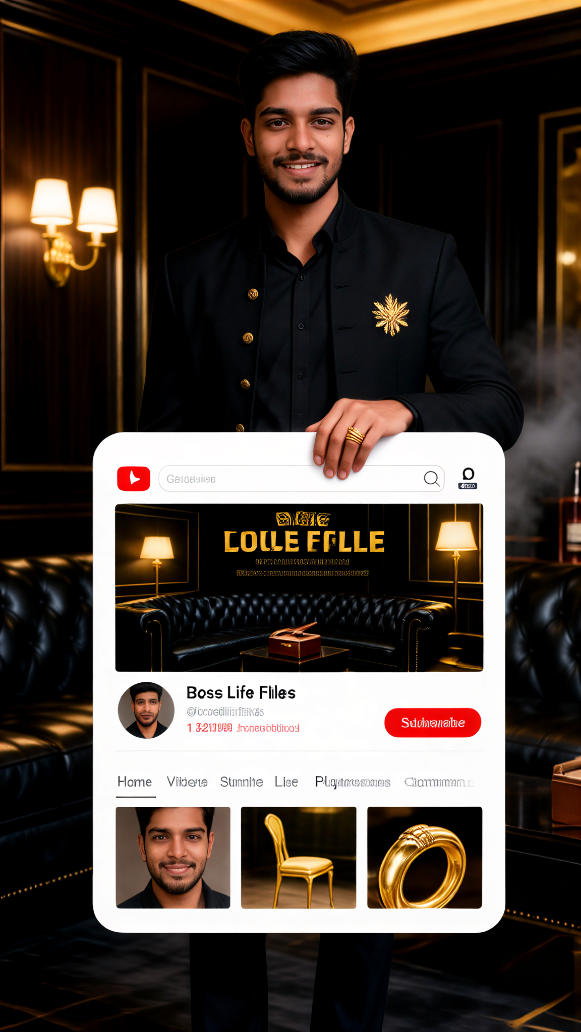 YouTube Mafia Boss Video Page image