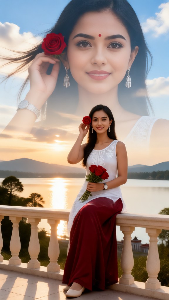 Rose in Hillside-p image
