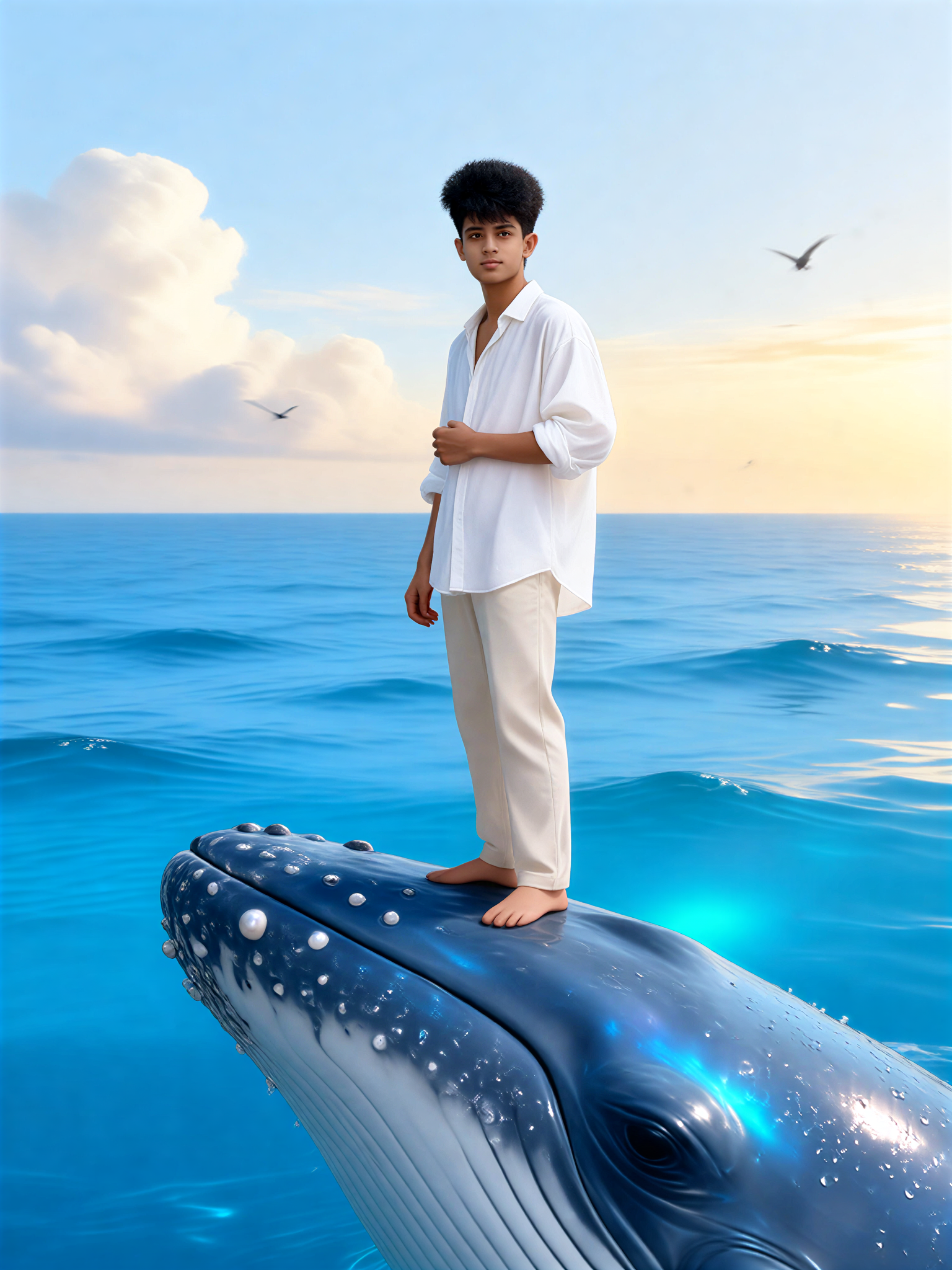 Camisa blanca Whale Breeze image