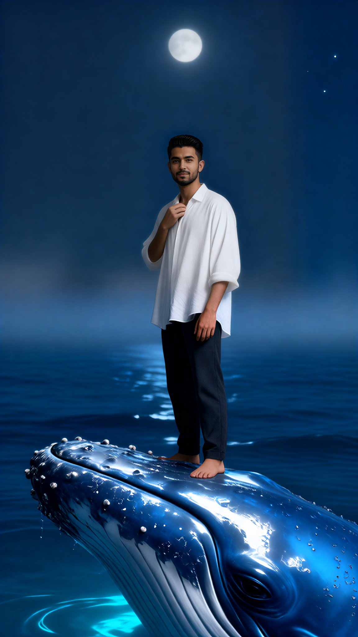 Moon White Whale image