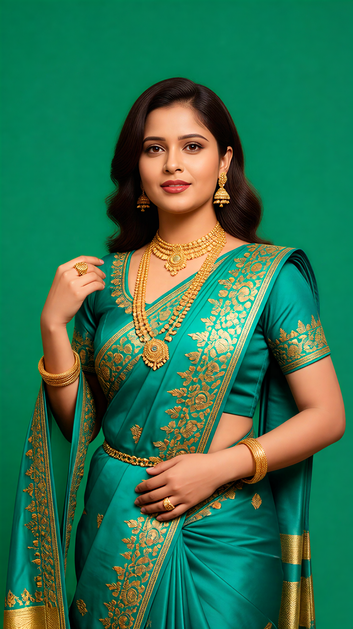 Peacock Saree Grace image