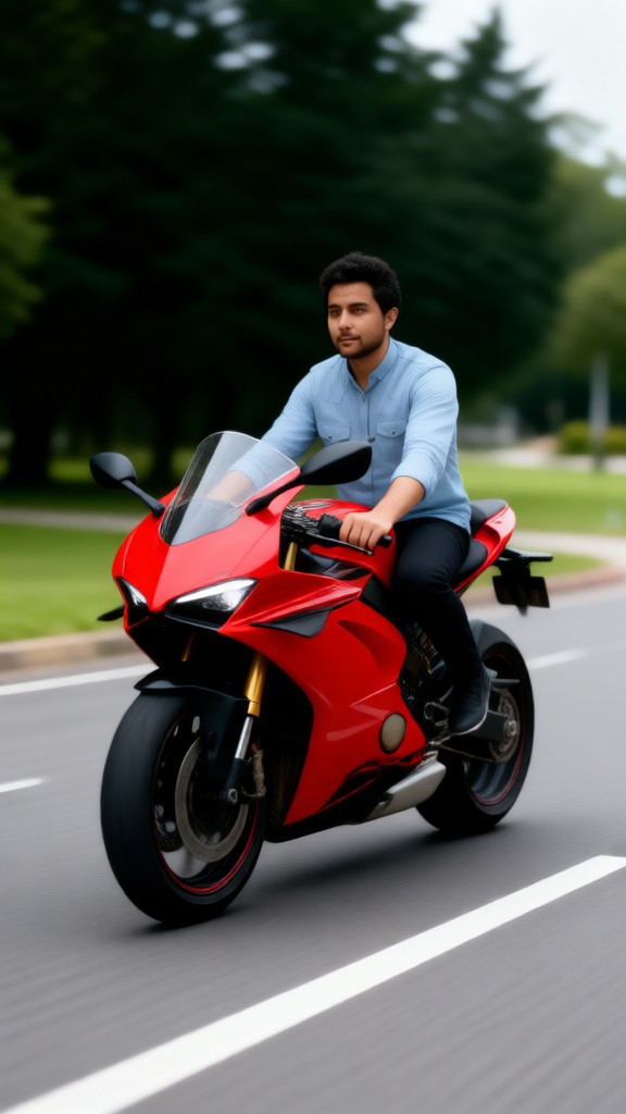 Wind-Chasing Motorcycle image