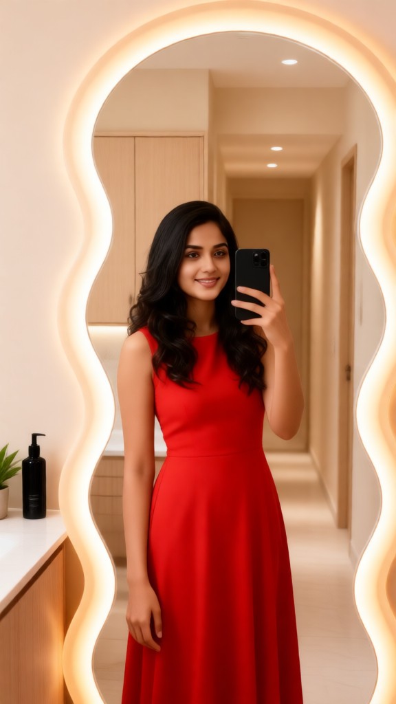 Aesthetic Mirror Selfie image