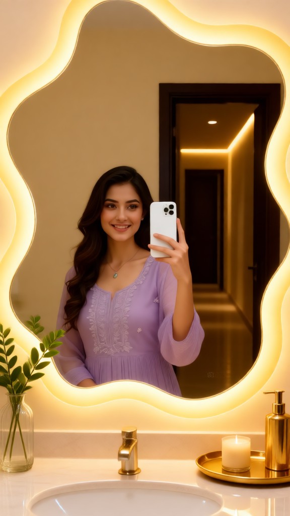 Aesthetic Mirror Selfie-p image