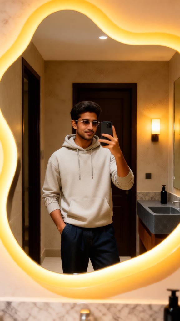 Aesthetic Mirror Selfie-p1 image