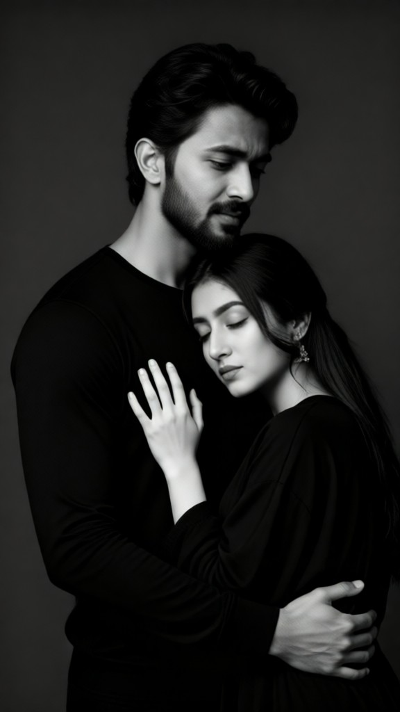 Black-and-white Sorrow couple image