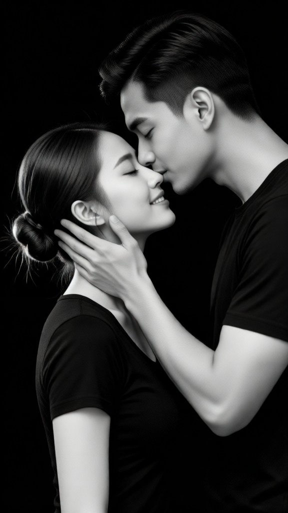 Happy Black-and-white couple image