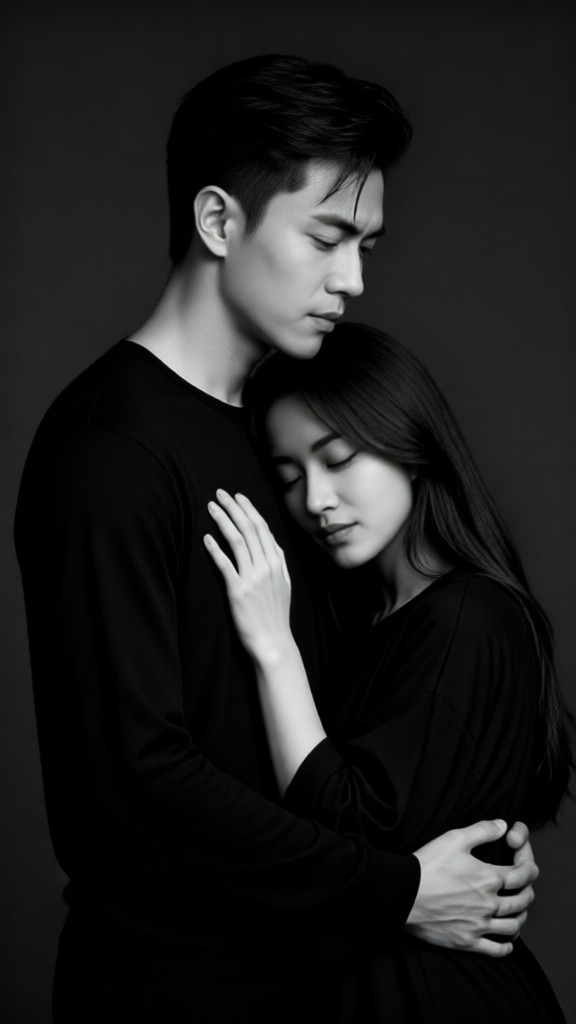 Sorrow Black & White Couple image