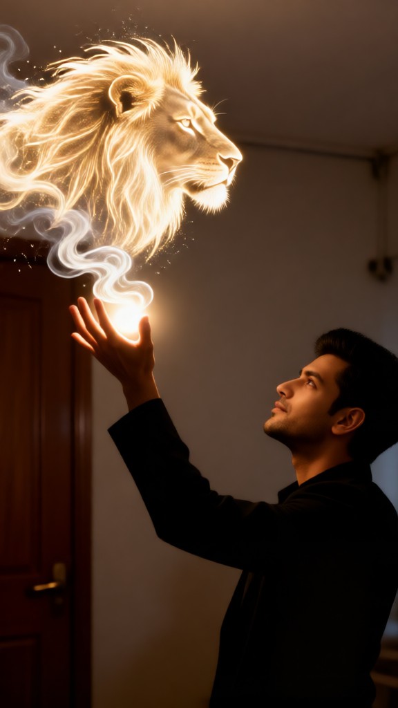Mysterious Power: Lion image