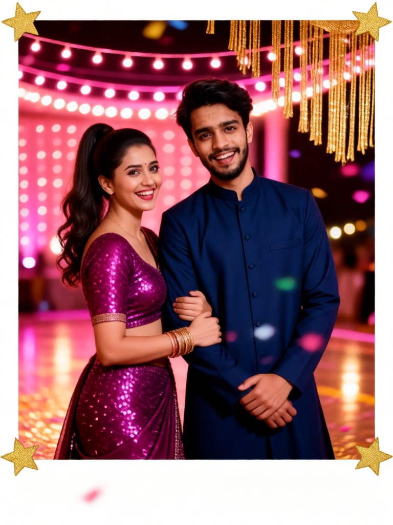 Confetti Sangeet Couple image