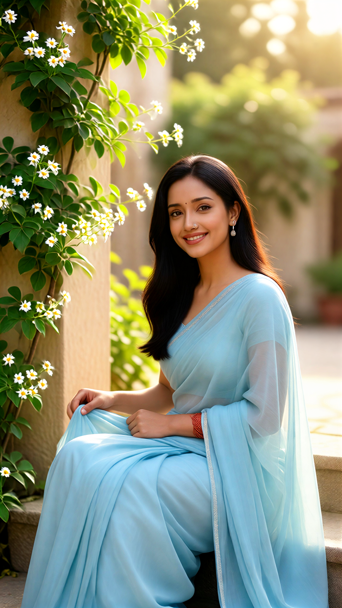 Blue Sari Garden image