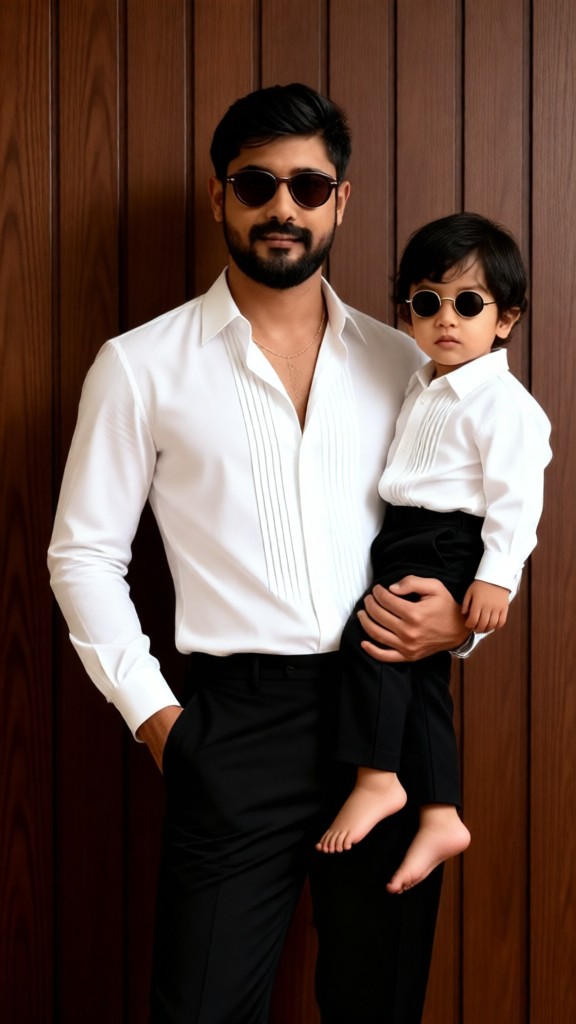 Luxury Parent-Child Portrait image