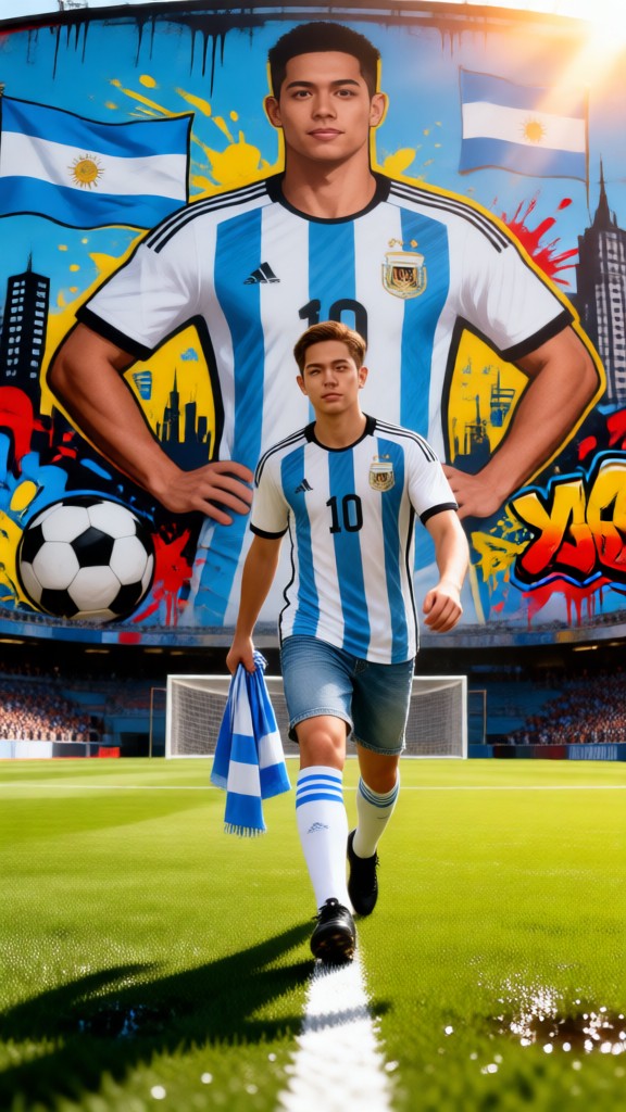 Argentina fans at the World Cup-01 image