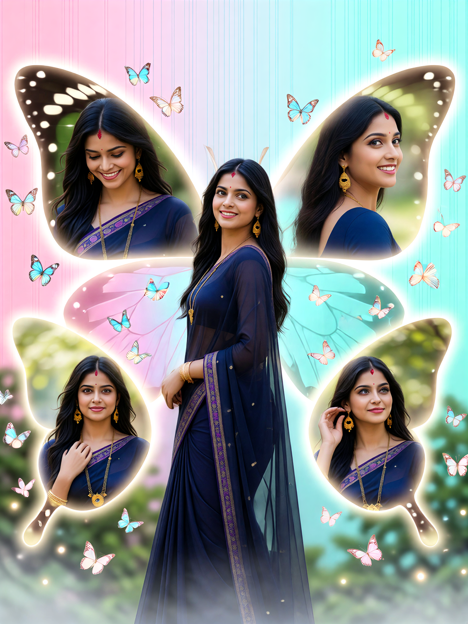 Saree Butterfly Photoshoot-4 image