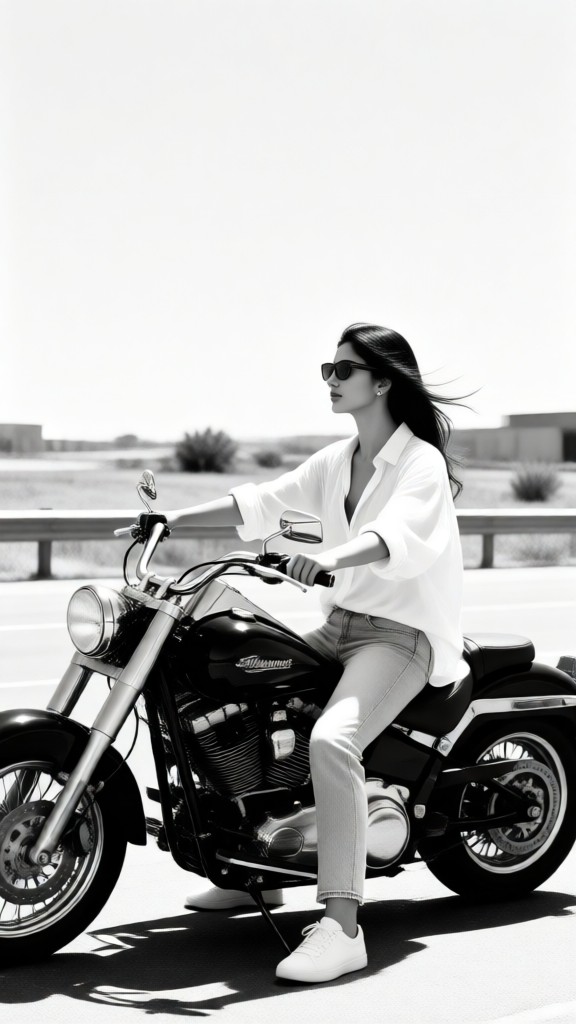 Handsome motorcycle rider! image