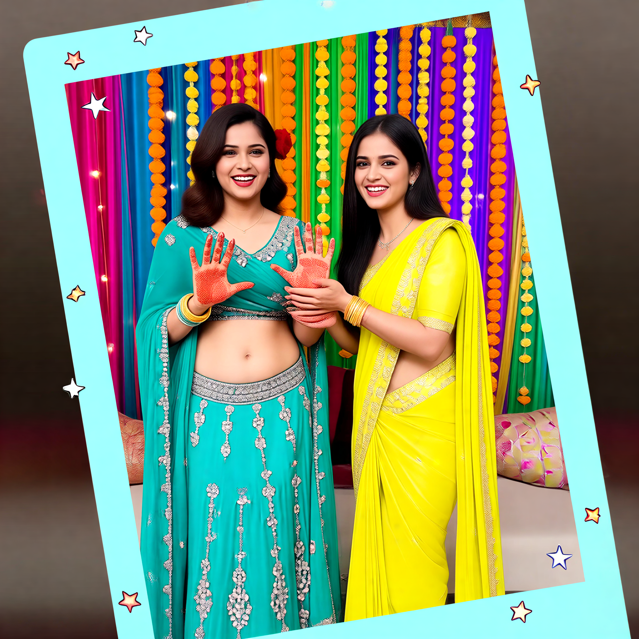 Mehndi Confetti Friends image