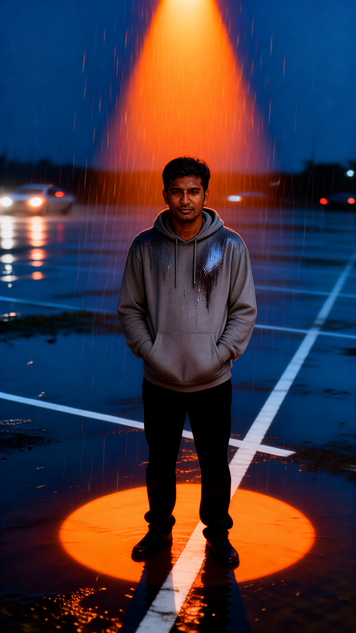 Empty Parking Rain image
